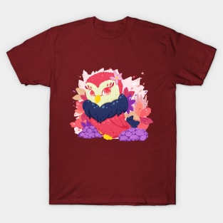 The little red lady owl with pattern- for Men or Women Kids Boys Girls love owl T-Shirt